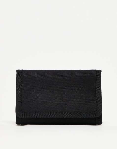 ASOS DESIGN - Portefeuille repliable en toile - Noir - view 1