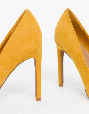escarpin jaune moutarde