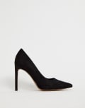 [ASOS DESIGN] ASOS DESIGN Porto pointed high heeled court shoes in black 5 Black