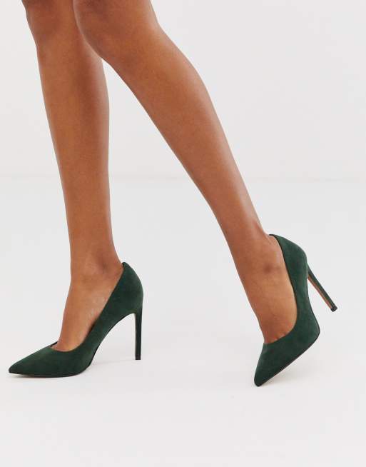 Green store court heels