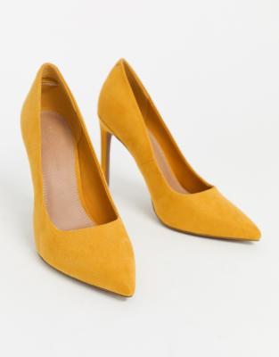 asos mustard heels