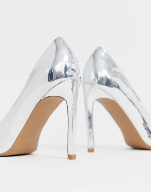 Asos silver shoes outlet heels