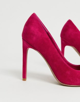 magenta pumps high heels