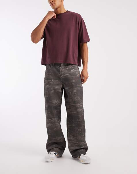 ASOS DESIGN - Posede bukser med camouflage-print - view 1