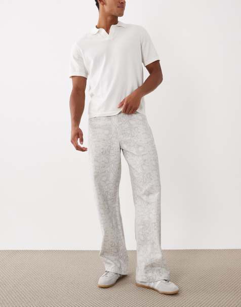 ASOS DESIGN - Posede bukser med krokodilleprint - view 1