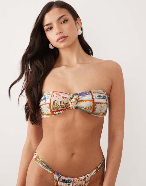 ASOS DESIGN - Posey - Bikini met ansichtkaartprint, 4 van 6