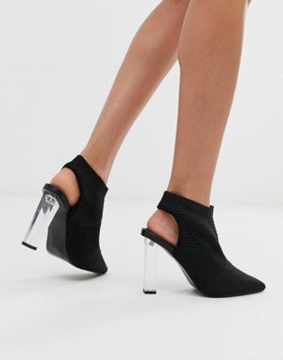 ASOS DESIGN – Posey – Stickade högklackade skor-Svart