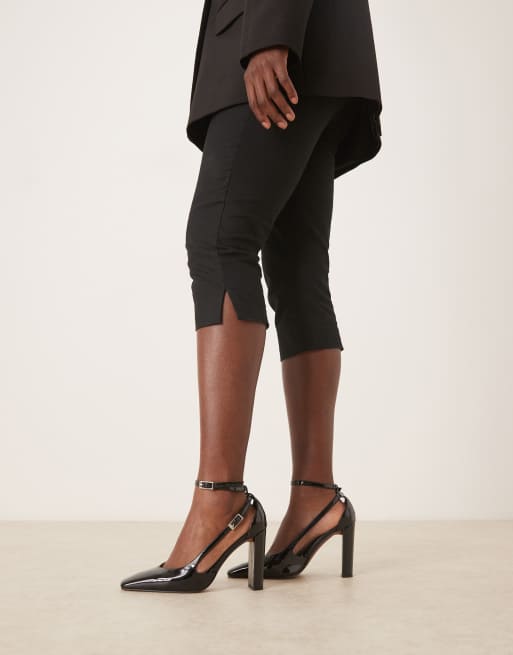 ASOS DESIGN Posie high block heel shoes in black, 3 of 4