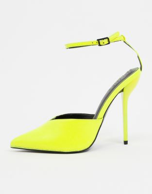 yellow pointy heels