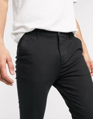 mens black stretch chinos