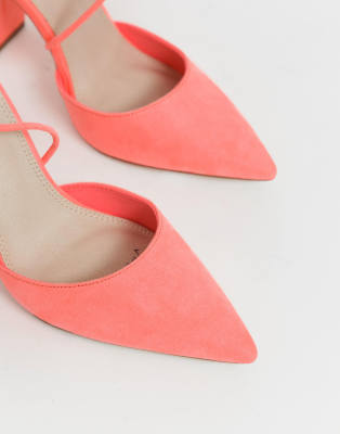 high heels neon pink