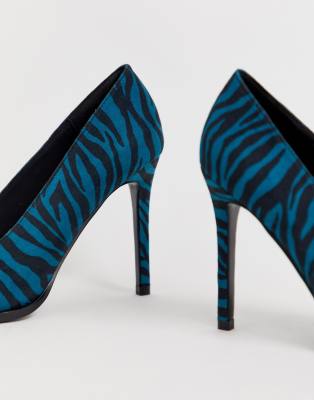 asos blue heels