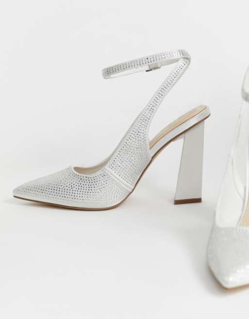 ASOS DESIGN Precious premium embellished high heels ASOS DESIGN ASOS DESIGN Precious premium embellished high heels Cream from ASOS (USA) | ShapeShop