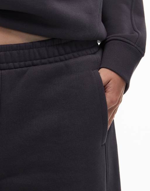 ASOS DESIGN premium 500gsm seamed barrel leg jogger in charcoal, 5 of 5