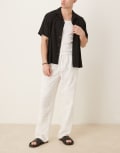 [ASOS DESIGN] ASOS DESIGN premium baggy crochet pants in white 2XL WHITE