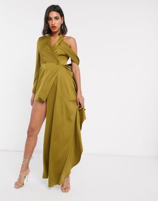 asos olive dress