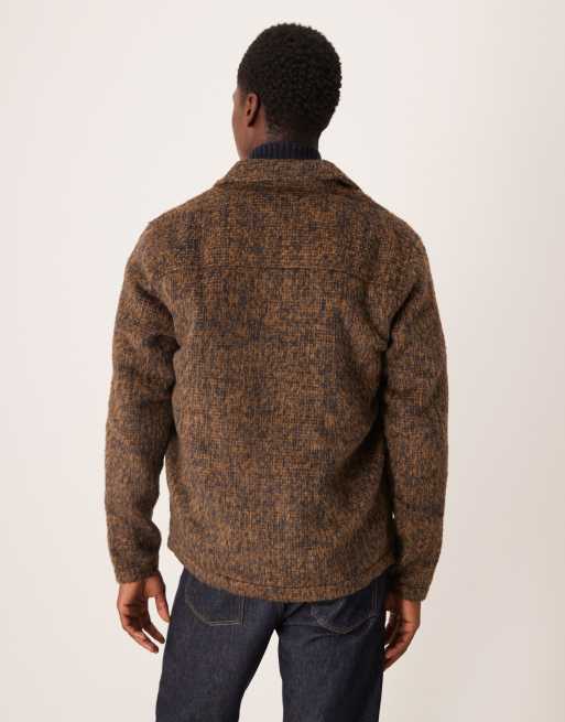 ASOS DESIGN - Premium - Brun børstet overskjorte, 3 af 5