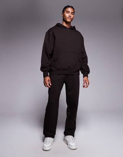 ASOS DESIGN - Premium - Brun hættetrøje med oversized pasform i kraftigt stof på 400 gsm , 2 af 5