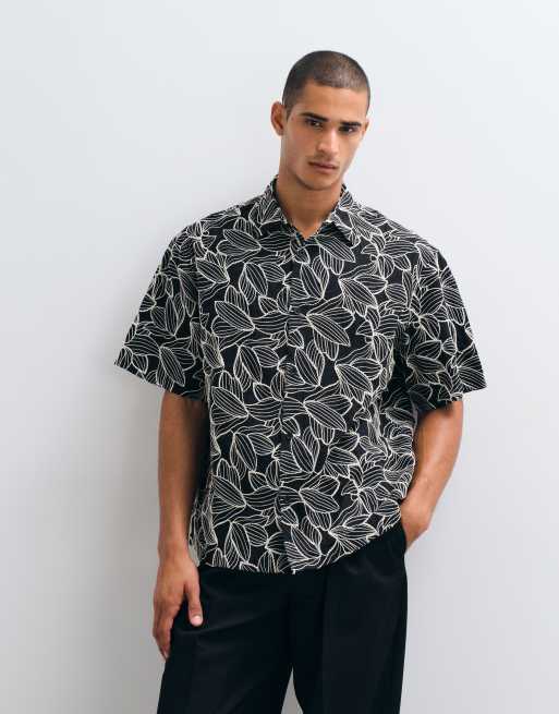 ASOS DESIGN - Coordinato nero con ricamo floreale, 3 di 3