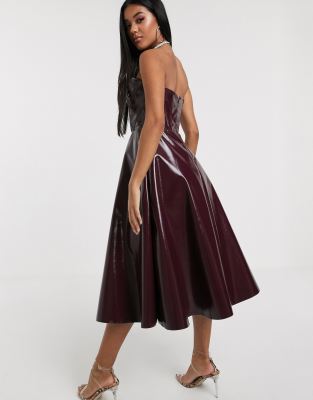 bandeau prom dress long