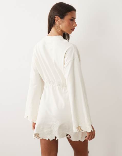 long dress vest POINTELLE SLIM LONG VEST DRESS at Atelier Delphine Nude / S