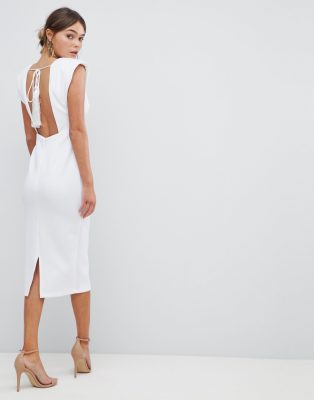 asos white tassel dress