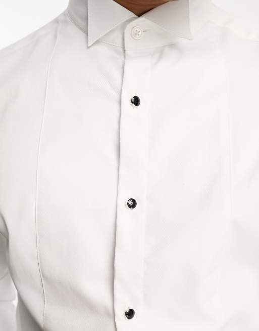 ASOS Smart Shirt with Wing Collar and Bow Tie Set in White for Men