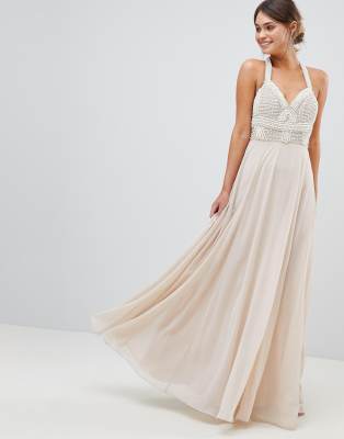 asos design embellished maxi dress