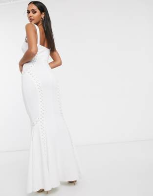 white cami maxi dress