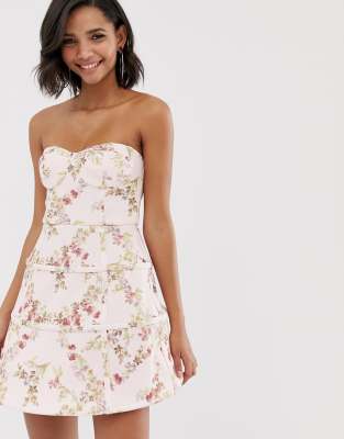 asos pink prom dress