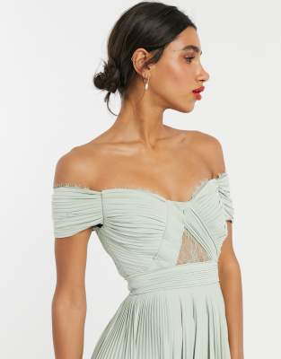 asos bardot maxi dress