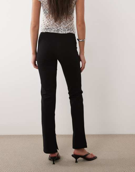 ASOS DESIGN - Premium getailleerde ponte skinny legging met rits in zwart , 5 van 5