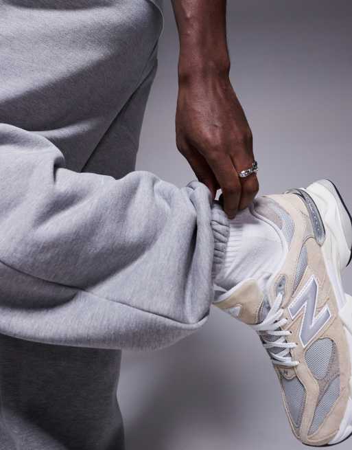 ASOS DESIGN - Premium - Grå oversized joggingbukser i kraftigt stof på 400 gsm, 5 af 5