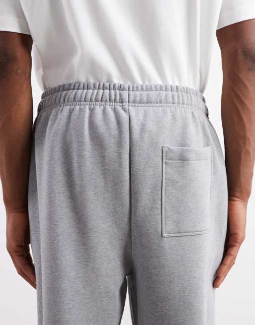 ASOS DESIGN – Premium – Gråmelerade, kraftiga, avslappnade mjukisbyxor i 400gsm , 4 av 5