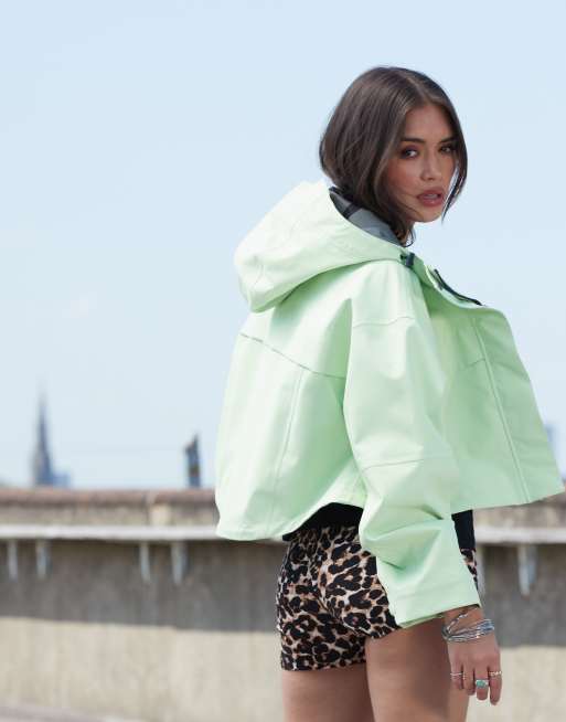 ASOS DESIGN - Premium - Grøn og vandtæt jakke, 3 af 4
