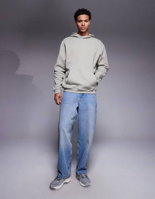 ASOS DESIGN - Premium - Grøn oversized hættetrøje i kraftigt 400 gsm-stof, 2 af 5