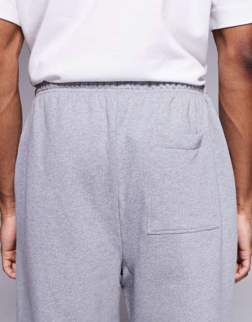 ASOS DESIGN premium heavy weight oversized sweatpants 400gsm in heather gray