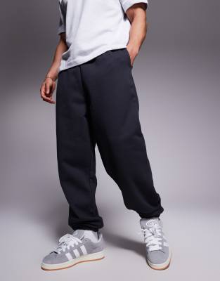 Asos Design Premium Heavy Weight Oversized Sweatpants 400gsms In Black