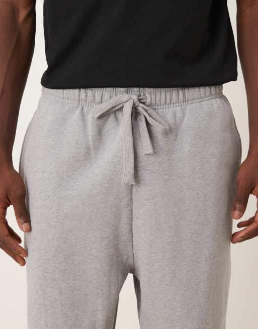 ASOS DESIGN premium heavy weight sweatpants 400gsms in gray heather