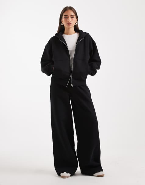 ASOS DESIGN premium heavyweight 500gsm set in black - view 1