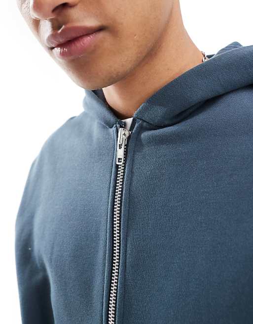 ASOS DESIGN premium heavyweight boxy cropped zip up hoodie ASOS DESIGN premium heavyweight boxy cropped zip up hoodie