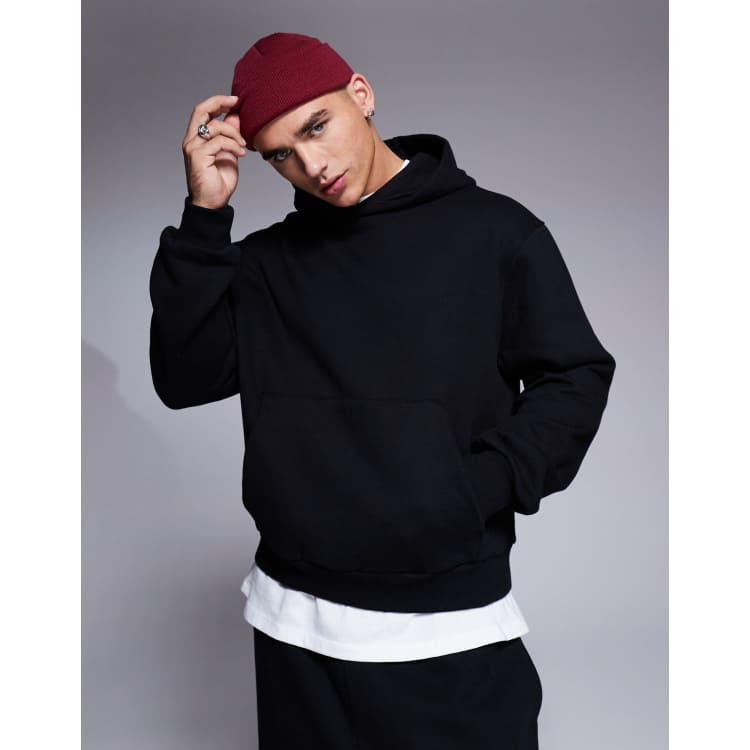 パーカー・フーディ [MASSNOUN] Smile Oversized Heavy Hoodie BLACK MUSINSA | MASSNOUN Smile Oversized Heavy Hoodie MWZHD001-BR