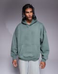 [ASOS DESIGN] ASOS DESIGN premium heavyweight extreme oversized hoodie 400gsm in agave green 2XL Agave green