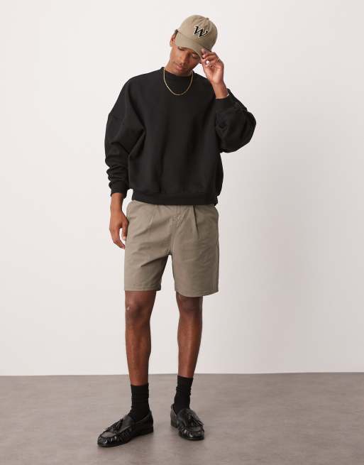 ASOS DESIGN premium heavyweight extreme oversized sweatshirt in 400gsm black, 2 of 4