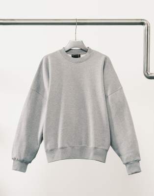ASOS DESIGN premium heavyweight extreme 400 gray heather 5290₽