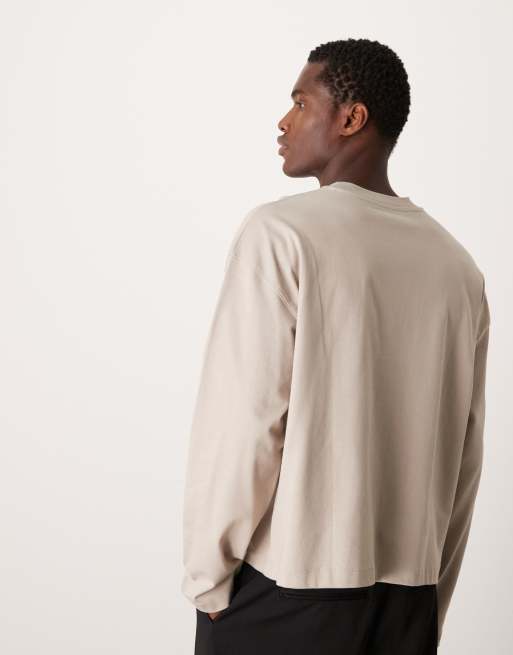 ASOS DESIGN Premium heavyweight oversized boxy long sleeve T