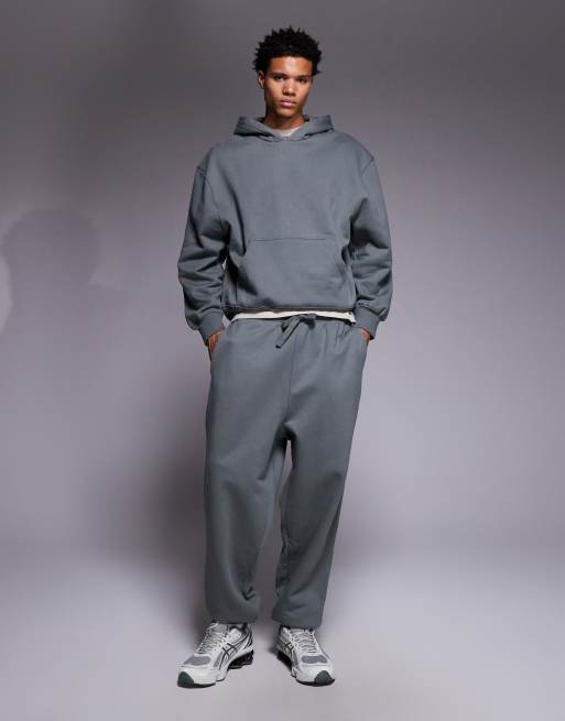 ASOS DESIGN premium heavyweight oversized hoodie 400gsm in green