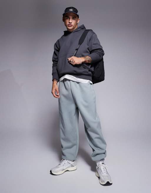 ASOS DESIGN premium heavyweight oversized hoodie in washed black