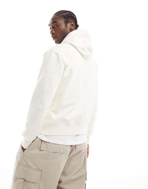 ASOS DESIGN premium heavyweight oversized hoodie in cream - CREAM, 4 of 4