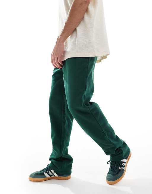 ASOS DESIGN premium heavyweight oversized joggers 400gsm in dark green